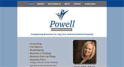 Desktop Screenshot of powellbusinesssolutions.com