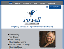 Tablet Screenshot of powellbusinesssolutions.com